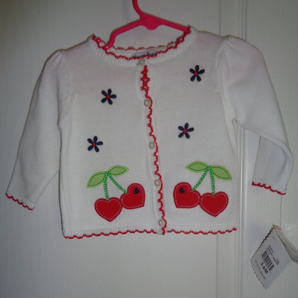 Hartstrings Baby Sweater SZ 3 - 6 MO. NWT